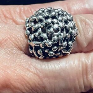 James Avery Retired Dome Freeform Heavy Ring Sz 6.75 RARE Piece!